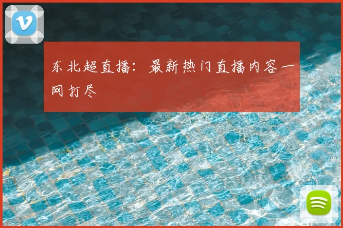 东北超直播：最新热门直播内容一网打尽